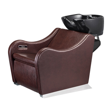 Salon Reclining Shampoo Chair With Footrest