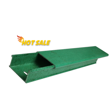 High-Strength Ventilated Channel Fiberglass GRP FRP Trough Cable Tray with Cover