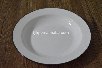 26cm Round Enamel Dish Plate Side plates Food Plates