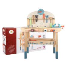 Educationally Enriching Wooden Toy Workbench: The Ultimate Pretend Play Tool Station