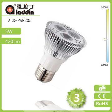 PAR20 Ampoules à LED B22 5W Lumen élevé nageoires