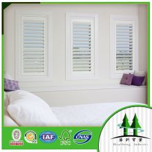 manufacture timber window with wood shutters high quality
