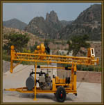 trailer mounted water well drilling rig