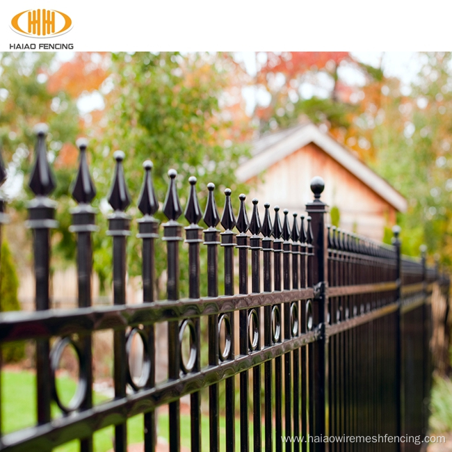 Garden decoration border metal steel privacy fence