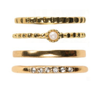 Ladies Finger Ring Five Rings In Silver