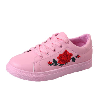 Calzado único Zapatillas Zapatillas Parche bordado Flor Nuevo