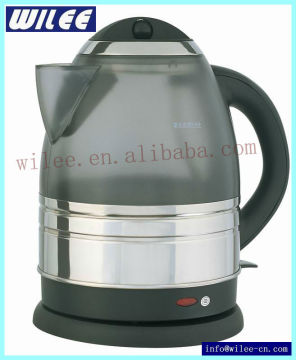 Electric Black Plastic Kettle