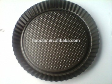 carbon steel non stick non-stick coating round quiche baking pan mould mold
