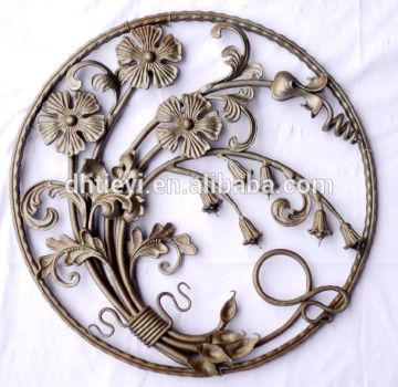 modern wrought iron metal crafts ornamental compoents for gate