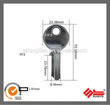 High Quality Alloy Door Key Blanks FF3