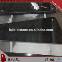 Building materials Black Galaxy 3+3 polished granite stair case