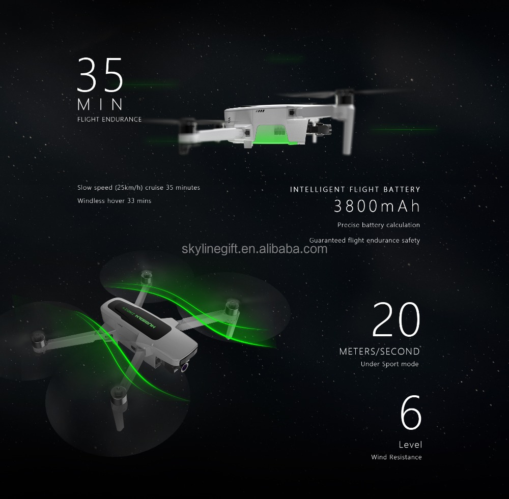 Brand New Hubsan Zino 2 PLUS RC Camera Drone GPS 9KM FPV 4K 60fps 3-axis 35mins Flight RC Quadcopter