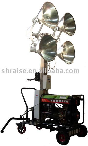 lighting tower (lighting tower, mobile lighting tower, portable lighting tower)