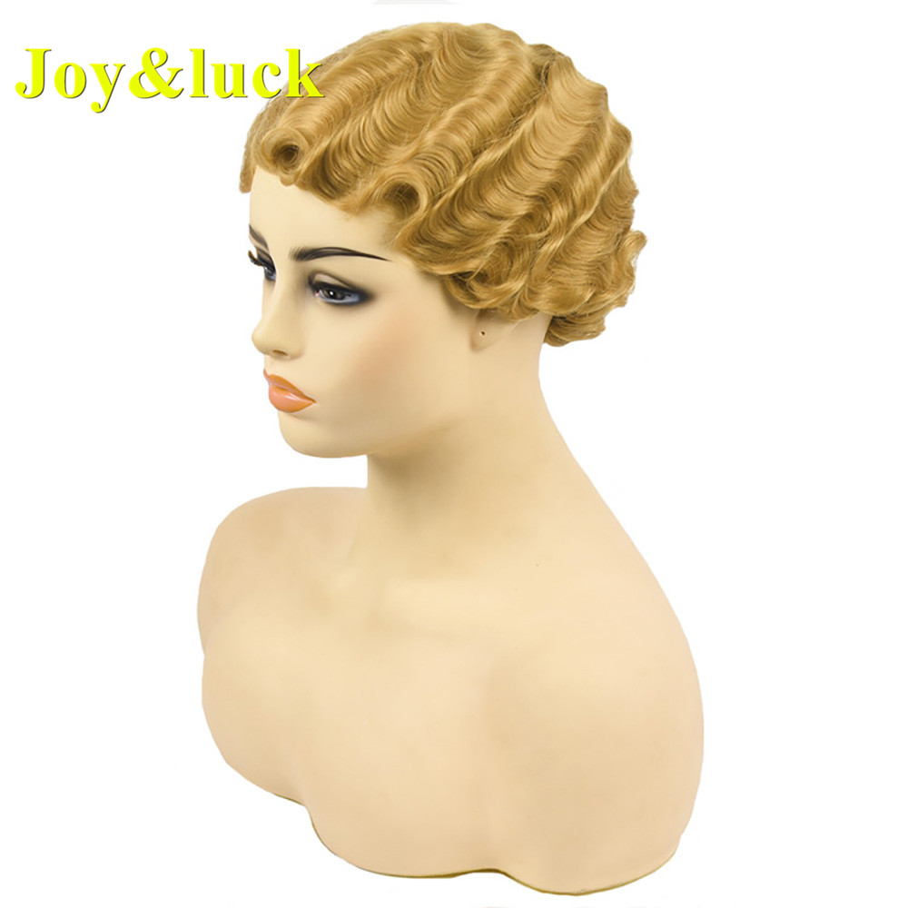 613 Blonde wig Ladies Hair Wholesale Price for Women Pixie Cut Party Cosplay Wig Blonde Natural Curly Short Synthetic Hair Wigs