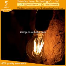ilamptech New led product clear glass bulb lighting filament led bulb A19 4W