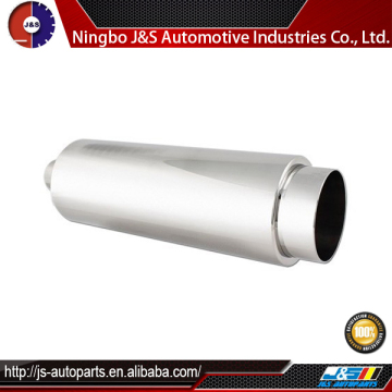 Polished stainless steel car exhaust mufflers