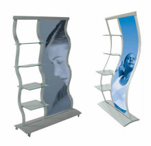 Kiosk Brochure Holder Stand with Poster Graphic
