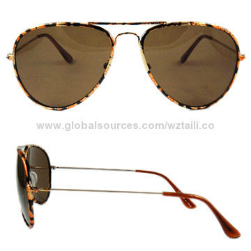 Fashionable Sunglasses, Metal Frame and PC Lens, CE, FDA, ANSI Z80.3,2001, OEM/ODM Accepted