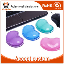 Heart-shaped Transparent Gel Silicone Wrist Rest Mouse Pad