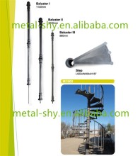 Antique exterior cast iron spiral staircase