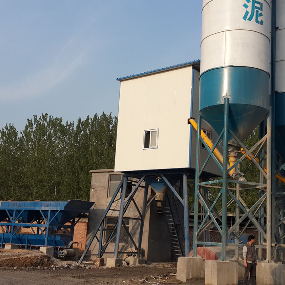 Skip type ready mixed concrete batching plant machine