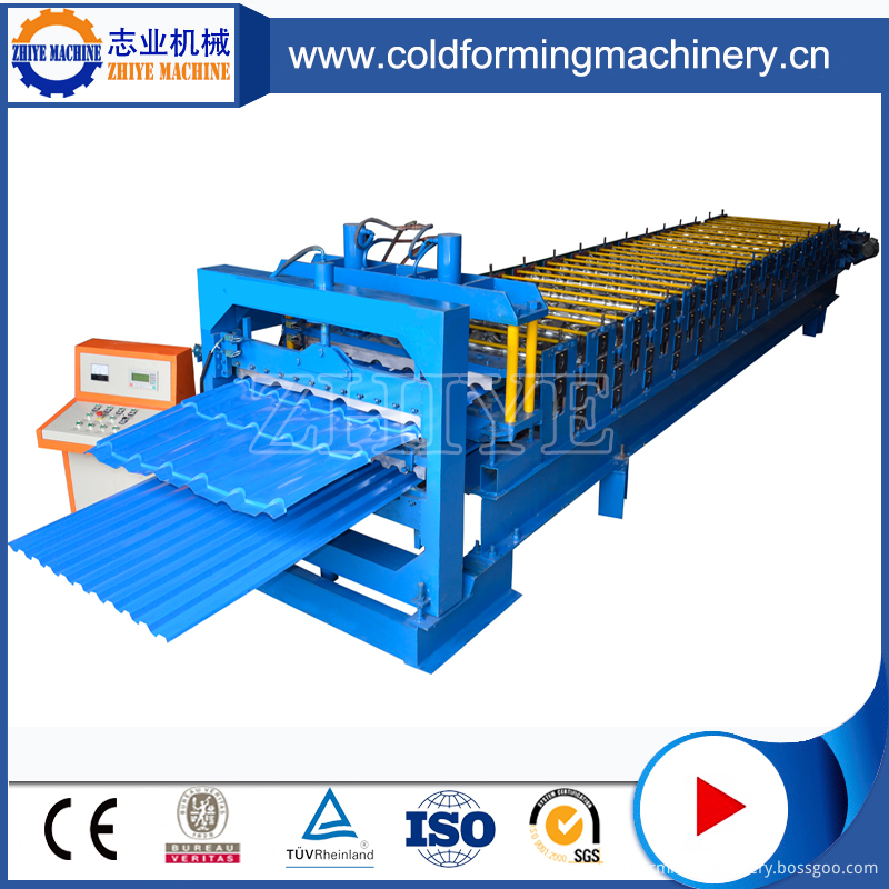 Double Layer GI GL tile steel roof forming machine