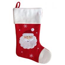 Classic red plush christmas stockings gift