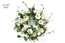 SJ80012018 Holiday Lux wreathes/plastic wreath/flower wreathes with leaf