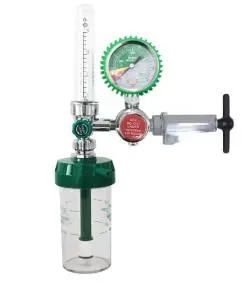 Medical Oxygen Reducer with Humidifier Bottle, Brass-Made Oxygen Flow Regulator