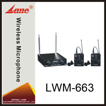 Lane LWM-663 Professional Mini wireless tie clip microphone