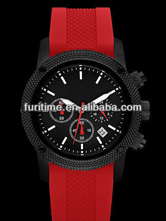 high quality new design silicone watches classic watches 6 hands watches chronograph sport watch