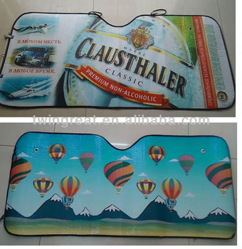 aluminum bubble car sunshade