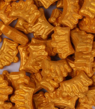 Gold Crown Sprinkles Press Candy