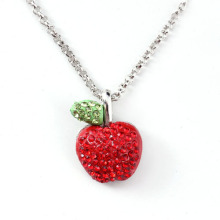 Elegant Fashion Apple Silver Chain Necklaces