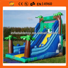 waterfall inflatable slide ,tropical inflatable slide ,palm inflatable slide