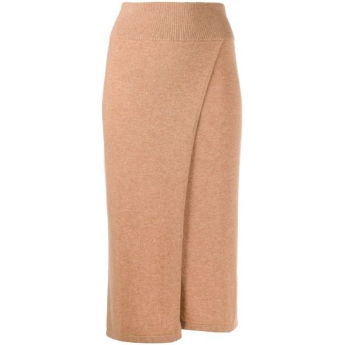 Women Warm Knitted Straight Skirt