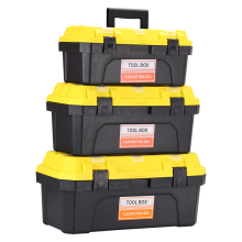 Wholesale 11-18 Inch Plastic Portable General Toolboxes with Buckles