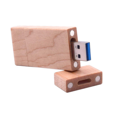 Wood OTG USB Flash Drive 2 in 1