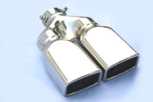 Dual Outlet Square Bolts On Exhaust Tips