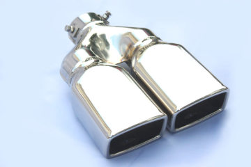 Dual Outlet Square Bolts On Exhaust Tips