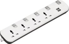 4 outlets universal extension socket