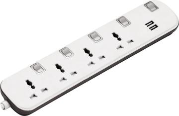 4 outlets universal extension socket