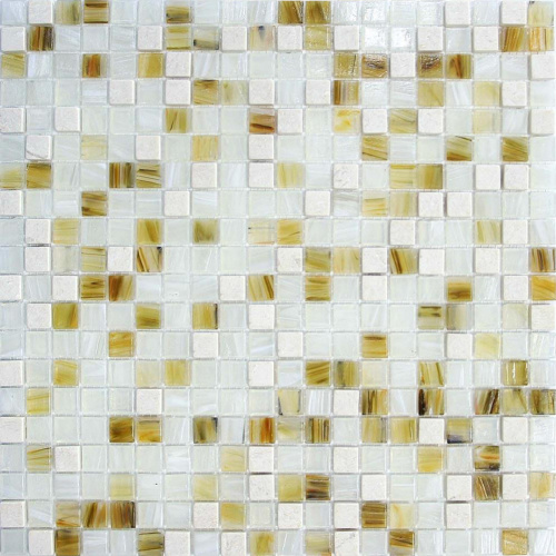Piedra de vidrio Mosaico Sala de estar Backsplash Artesanía