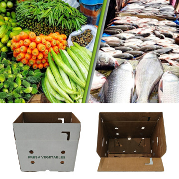 Durable Waxed Fish Shipping Box