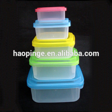 Plastic houseware storage storage container set storage container with lid