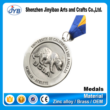souvenir use custom metal animals shaped medals cool bear shape medal