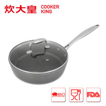 24cm forged aluminium saute pan with marble coating