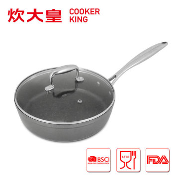 24cm forged aluminium saute pan with marble coating