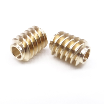 Brass Worm Gear Worm Shaft Kits Gasket 304 stainless steel external thread nut thread conversion