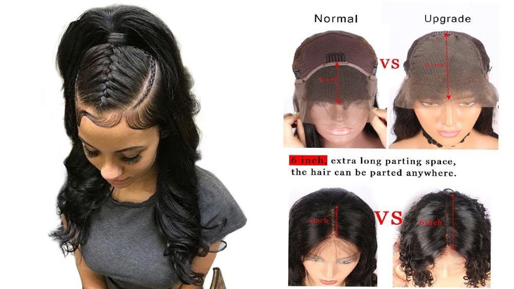 Super Natural 13x4 Lace Frontal Bob Wigs 100% Human Hair Wig With Baby Hair, Lace Front Human Hair Wigs 150% Density